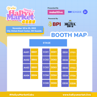 [Merchant Booking] Hallyu Market Cebu - SM Seaside (Nov 18-20)